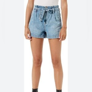 American Eagle Button Fly Paperbag mom shorts